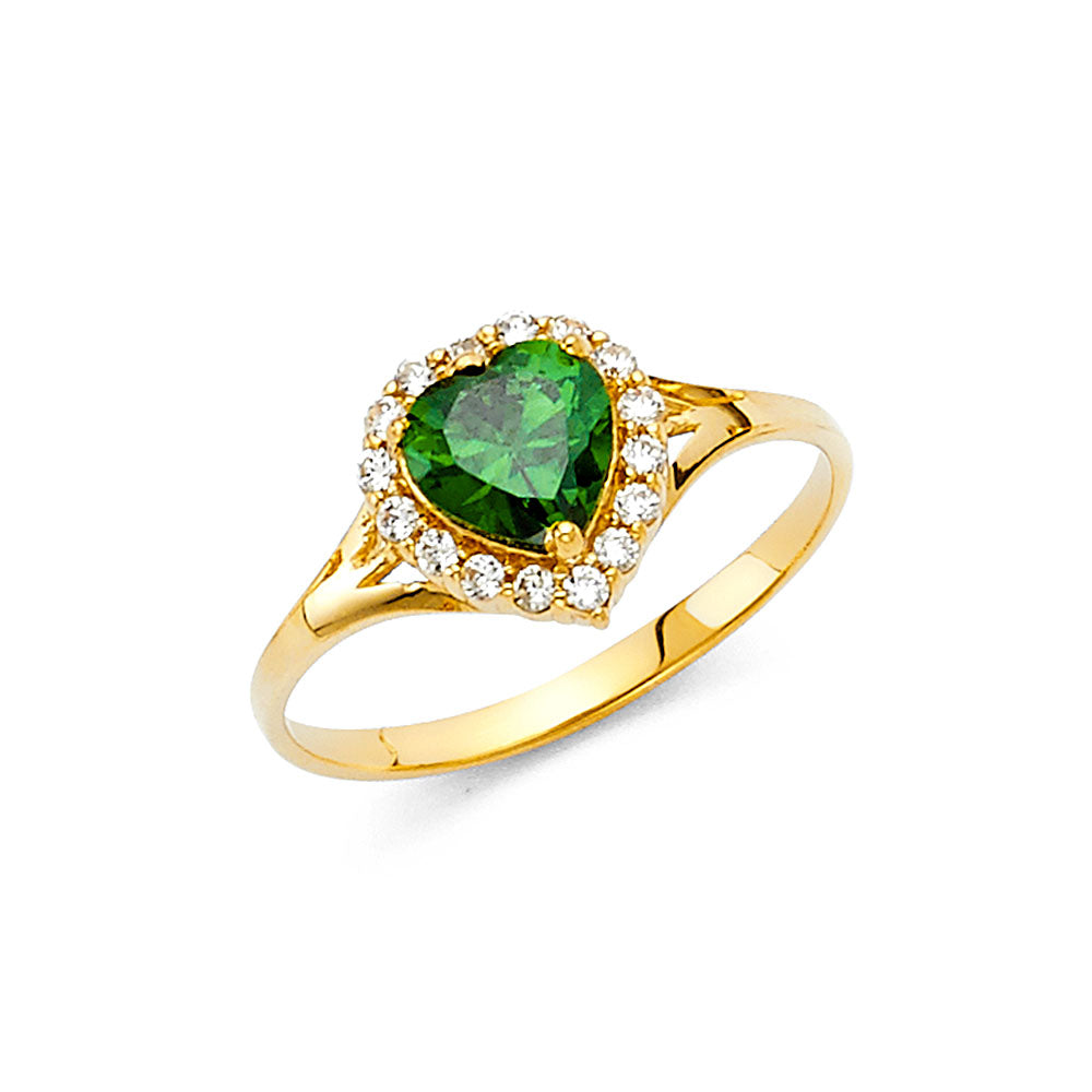 14KY LADIES CZ RING