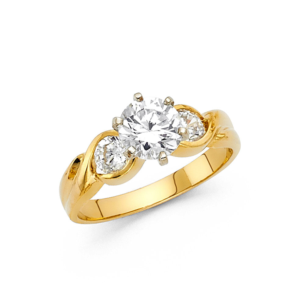 14KY CZ ENGAGEMENT RING