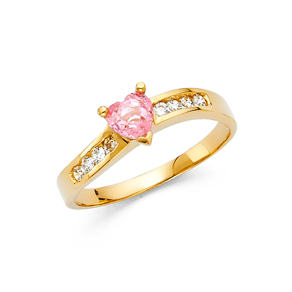 14KY LADIES CZ RING