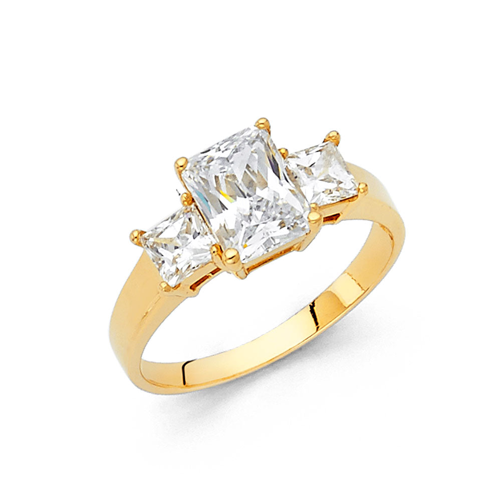 14KY CZ ENGAGEMENT RING
