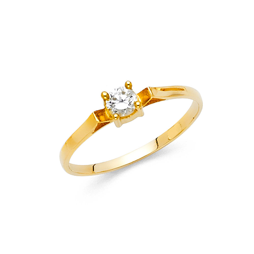 14KY LADIES CZ RING