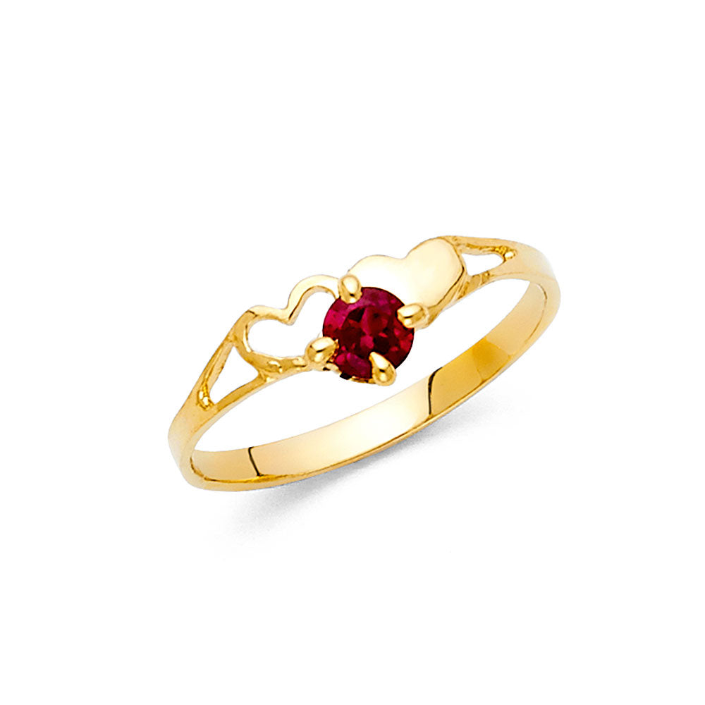 14KY LADIES CZ RING