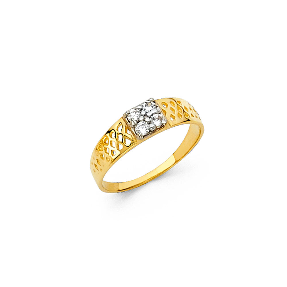 14KY BABY CZ RINGS