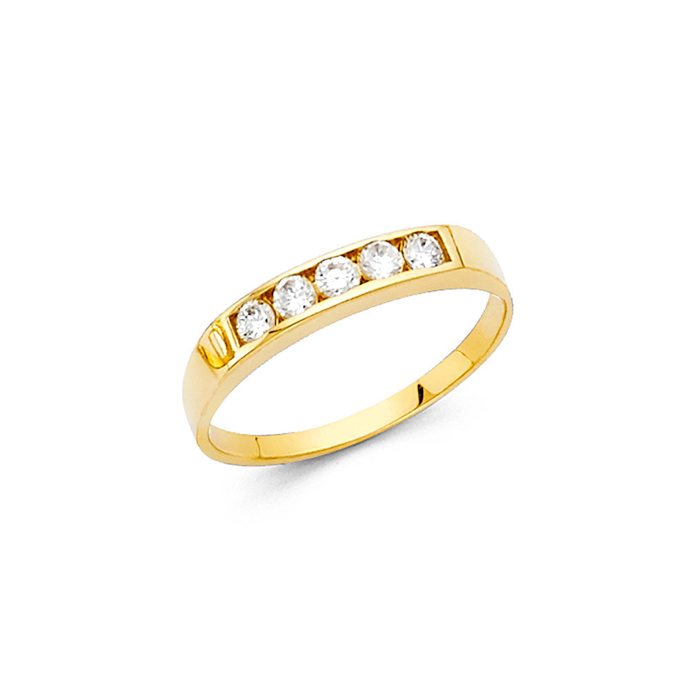 14KY BABY CZ RINGS