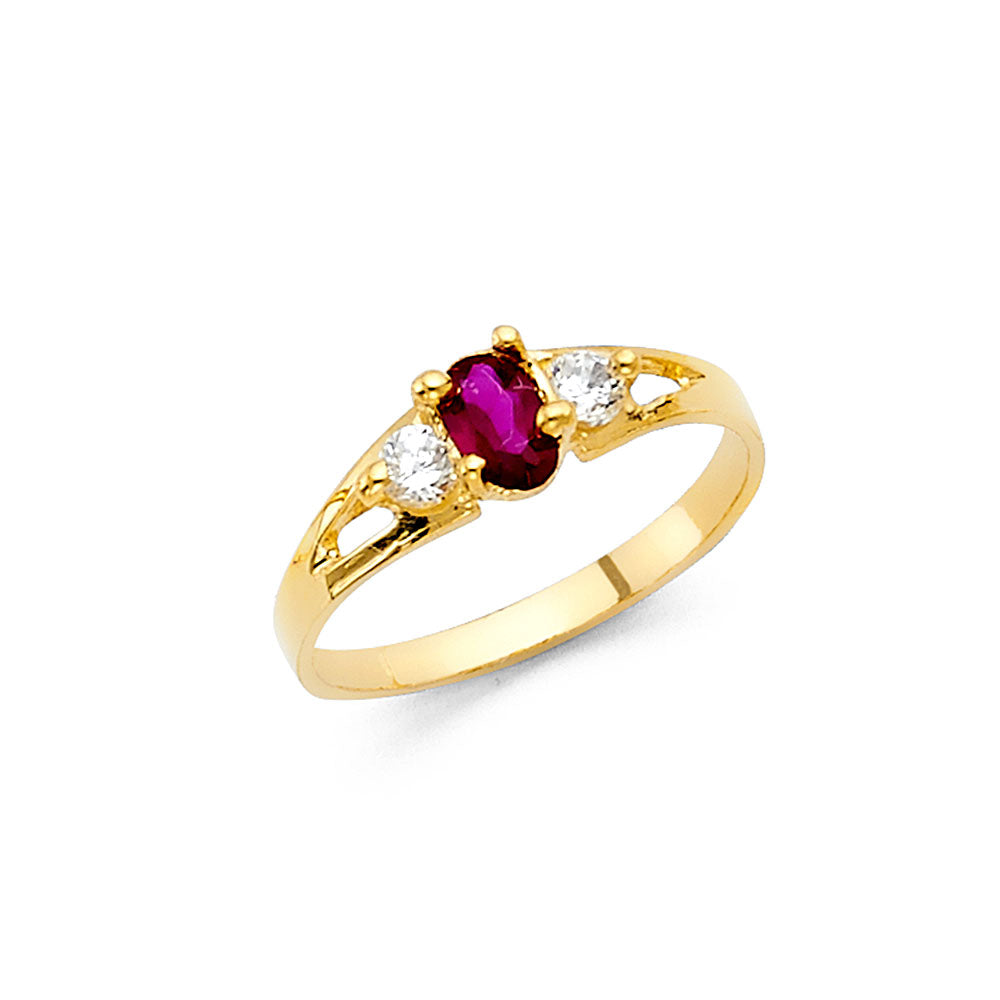 14KY BABY CZ RINGS
