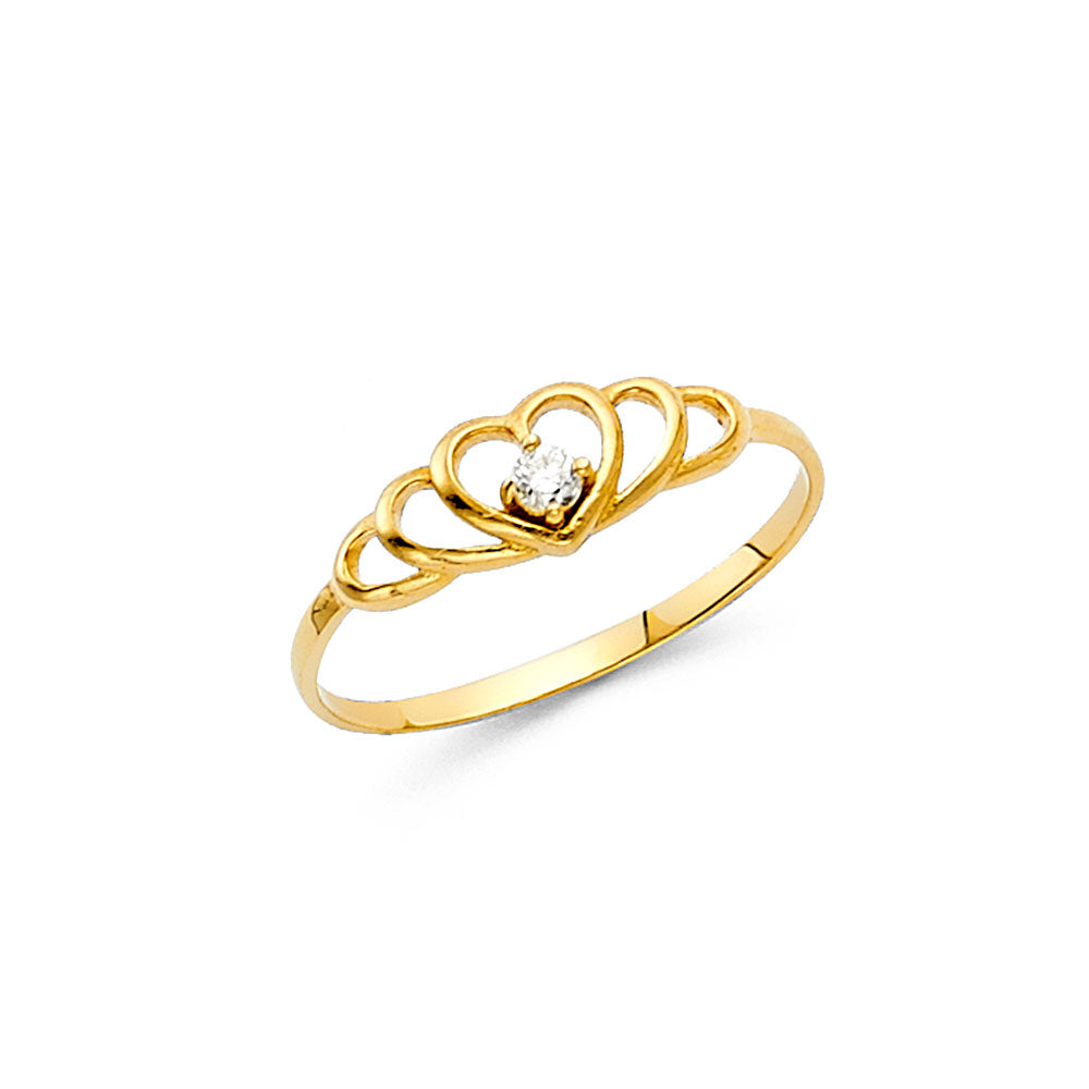 14KY BABY CZ RINGS