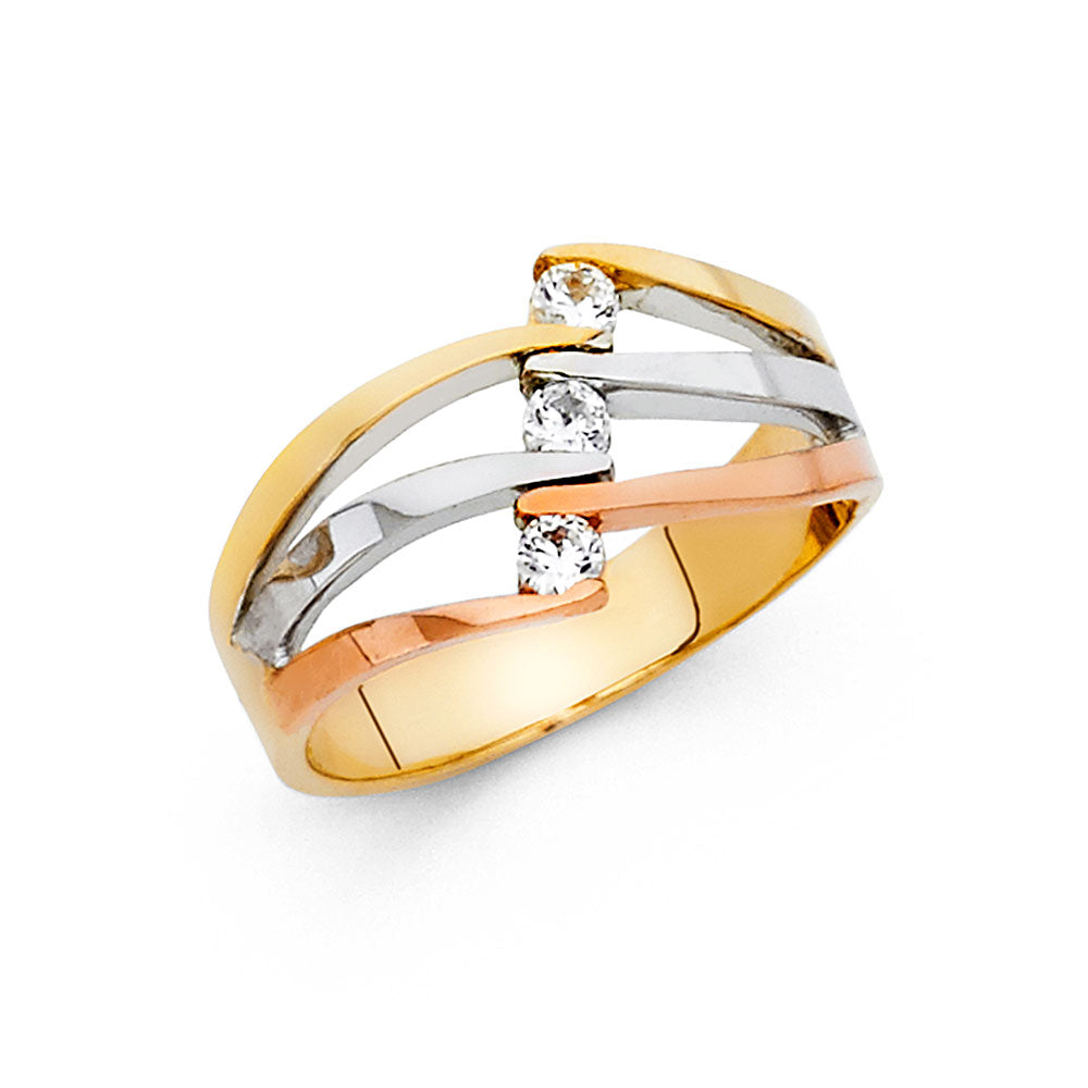 14KT SEMANARIO CZ RINGS