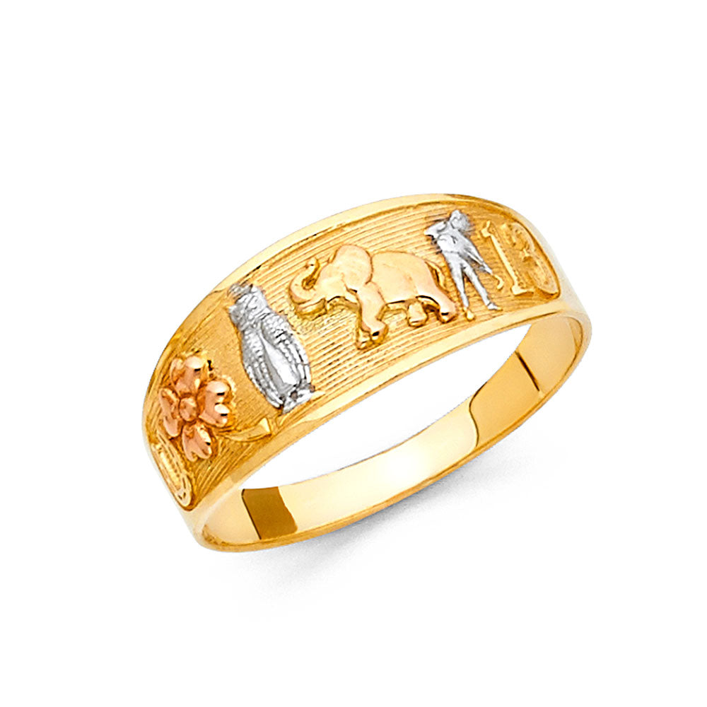 14K 3C LUCKY RINGS