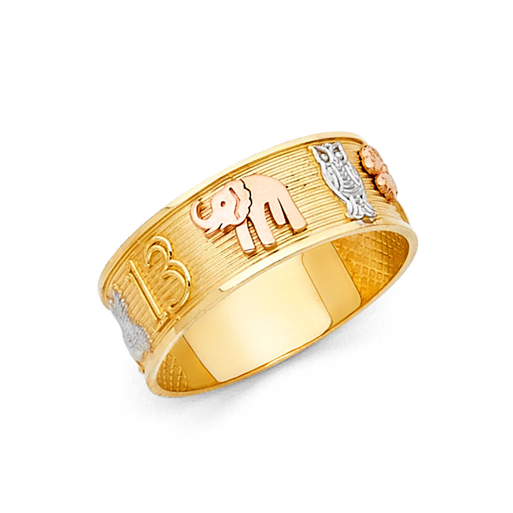 14K 3C LUCKY RINGS