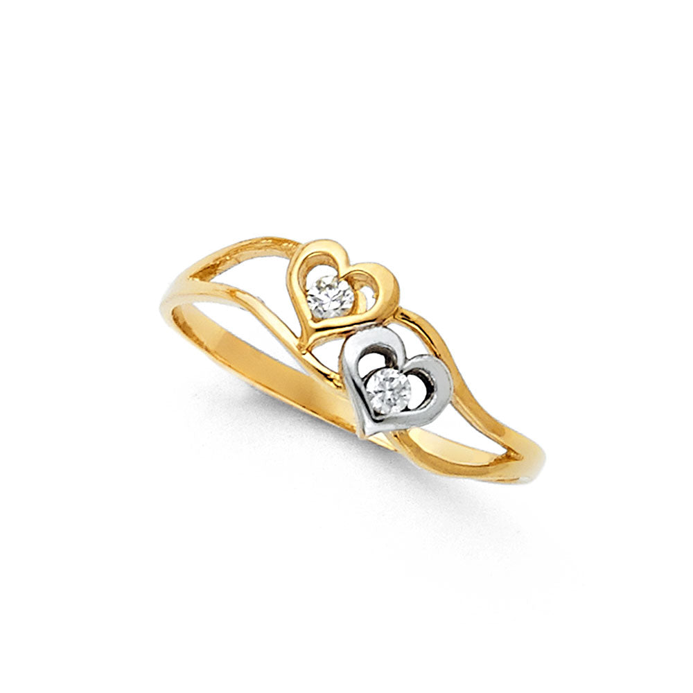 14K 2T SEMANARIO CZ RINGS