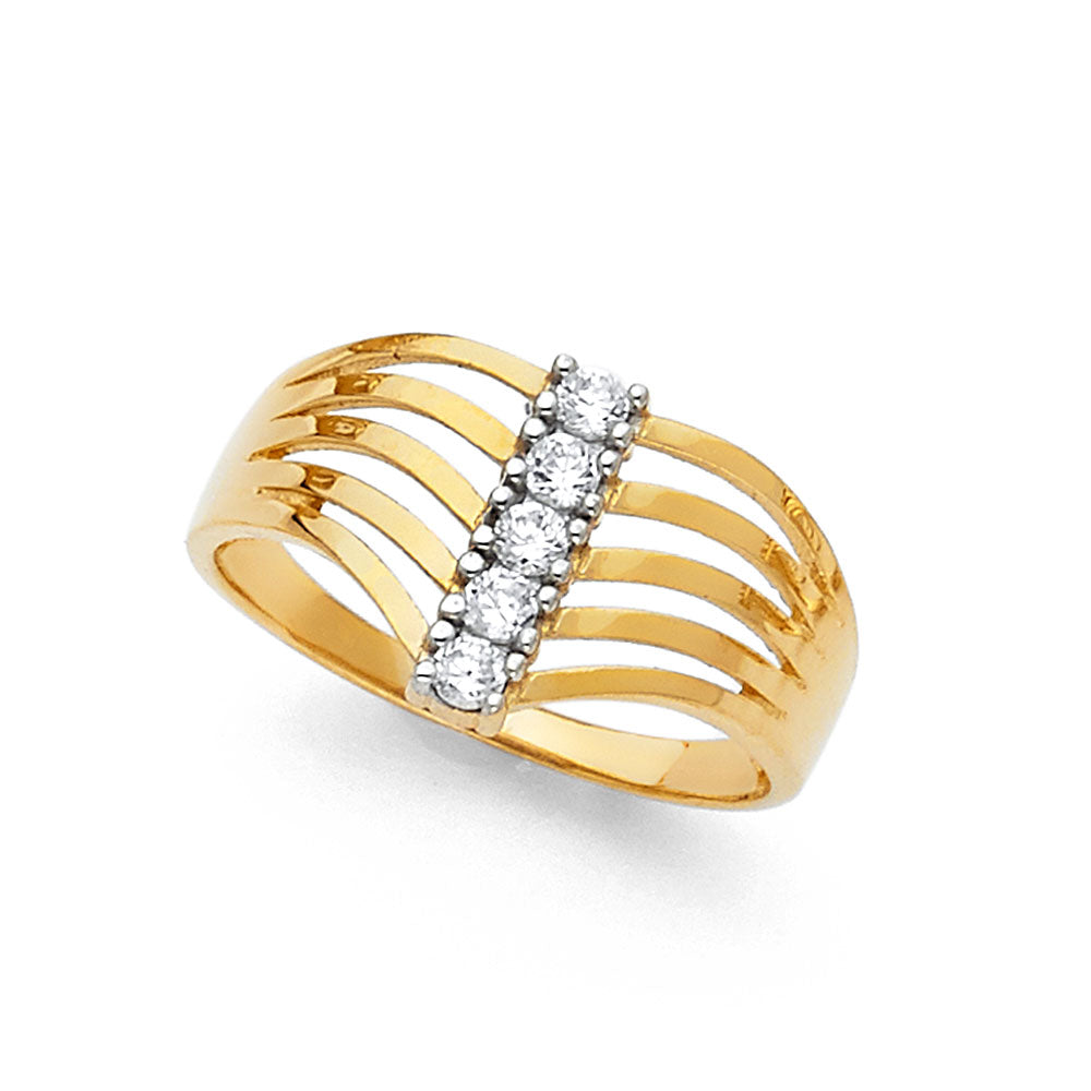 14KT SEMANARIO CZ RINGS