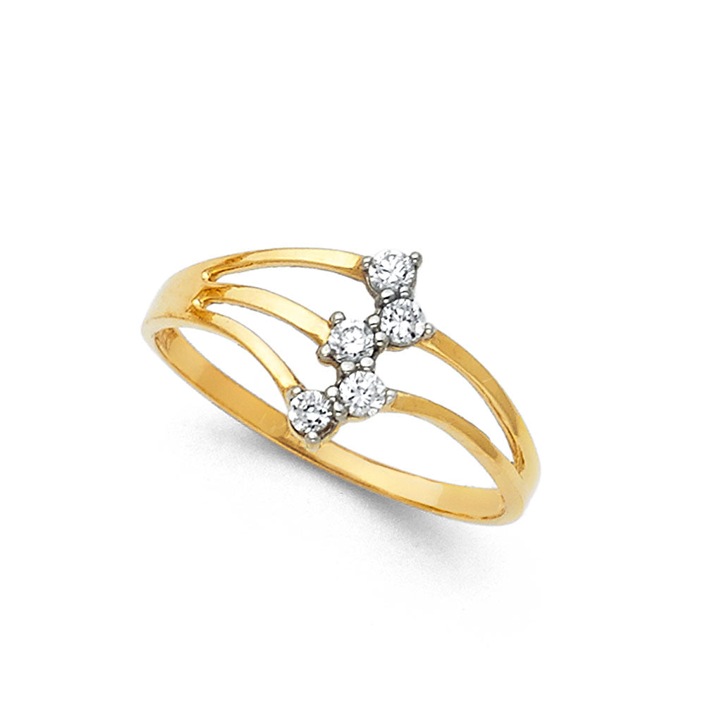 14KT SEMANARIO CZ RINGS