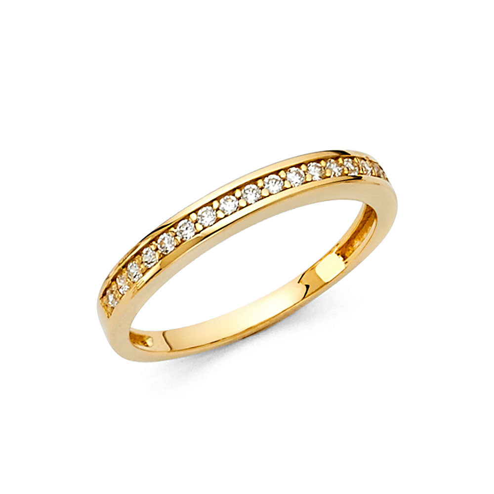 14KY CZ WEDDING BAND