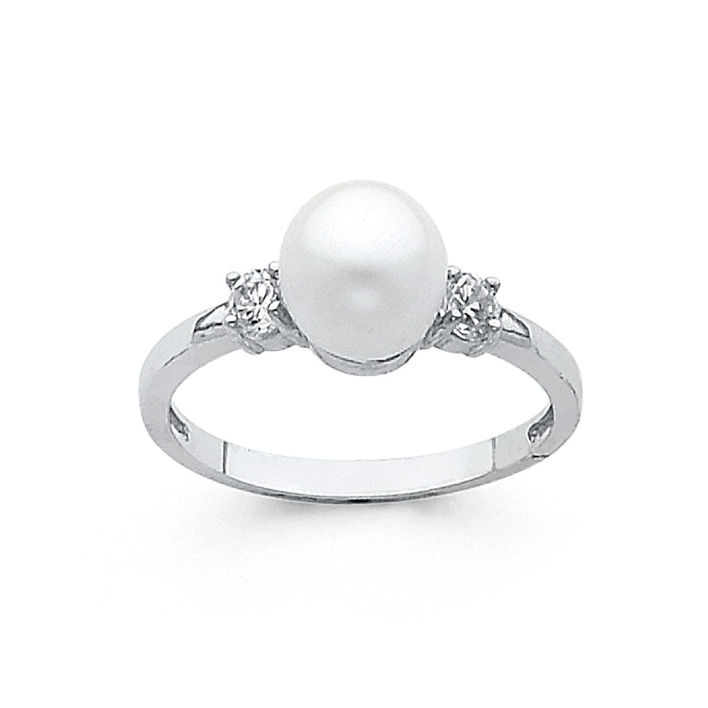 14KW PEARL RINGS