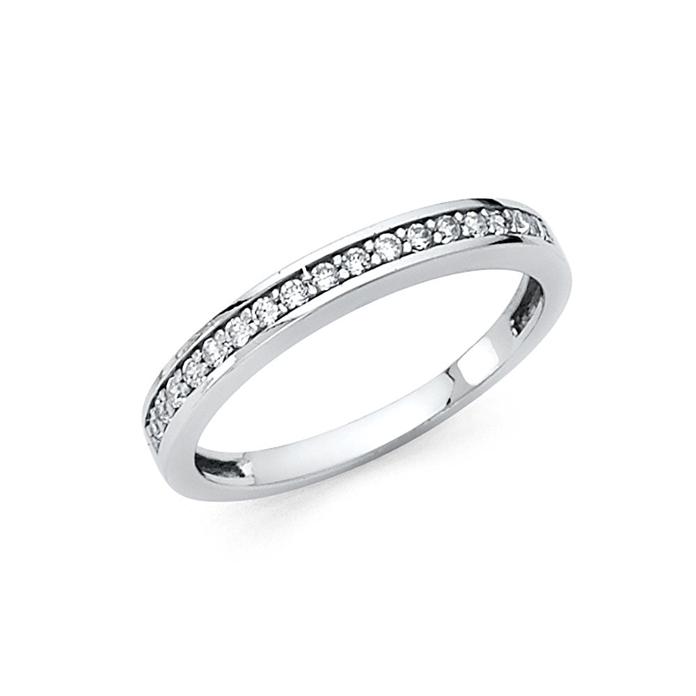 14KW CZ WEDDING BAND