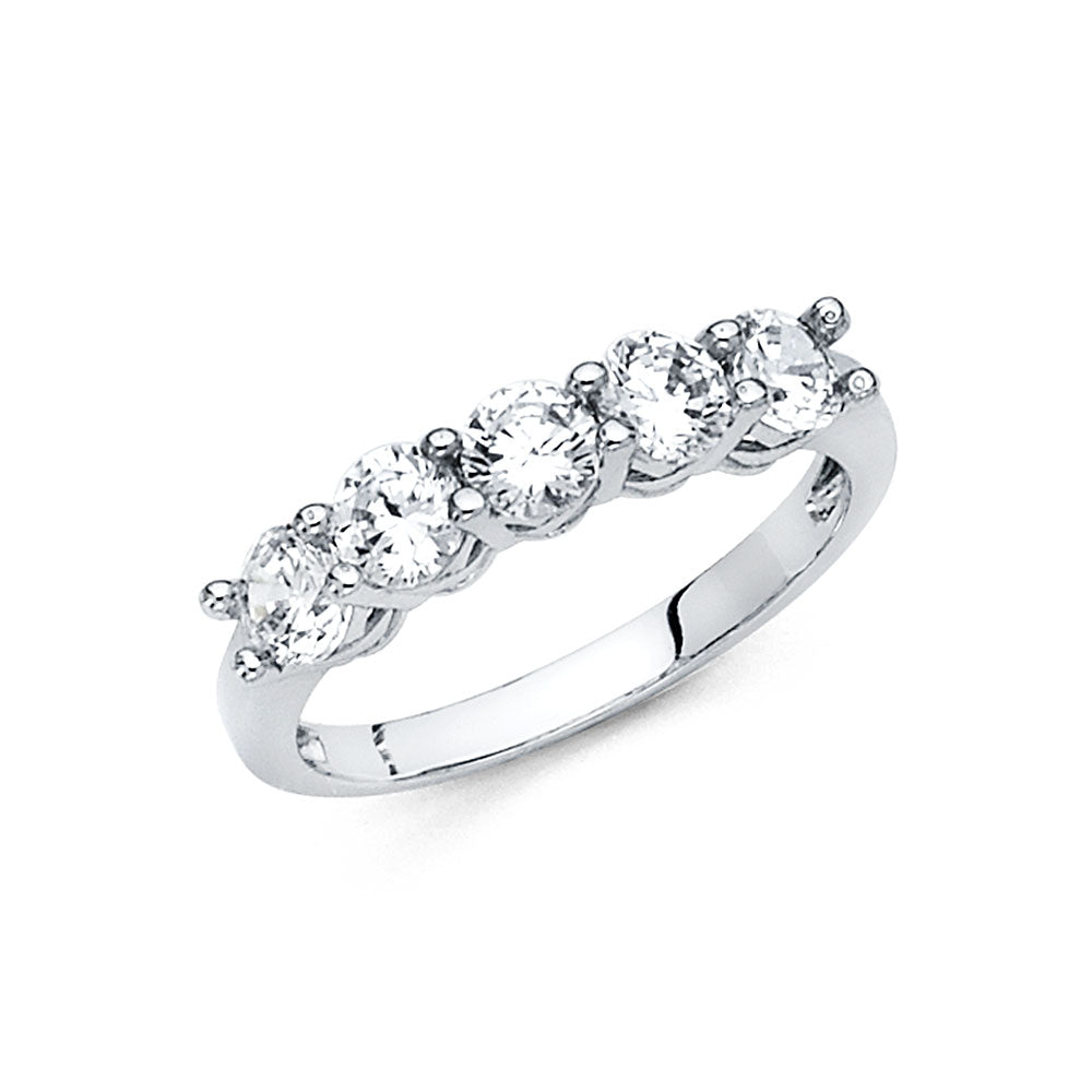 14KW CZ WEDDING BAND