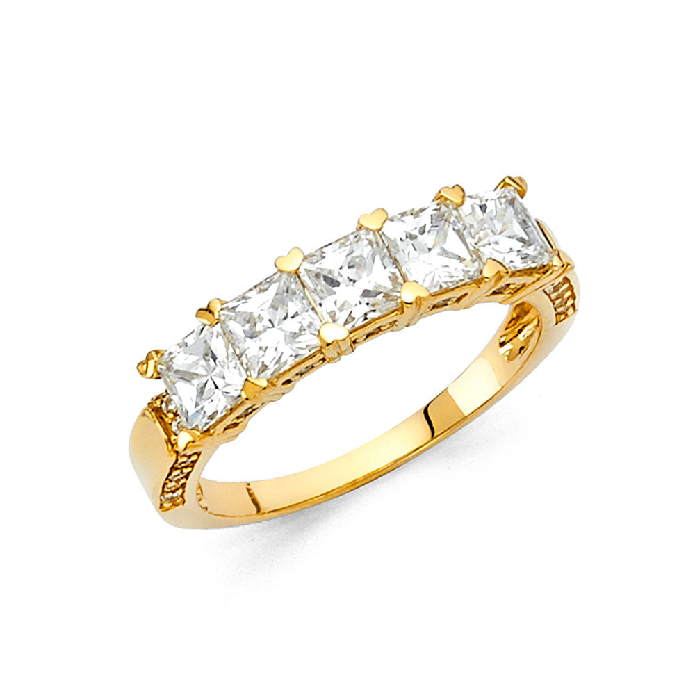 14KY CZ WEDDING BAND