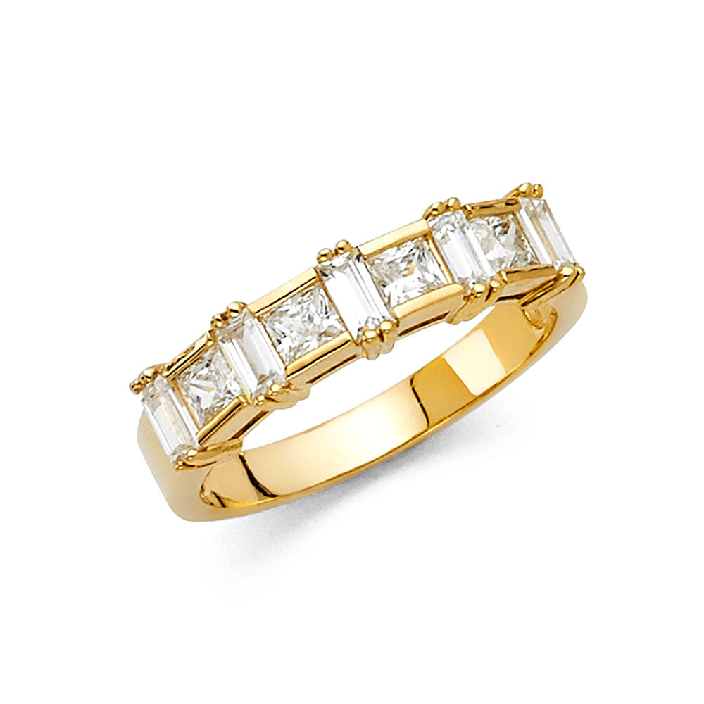 14KY CZ WEDDING BAND