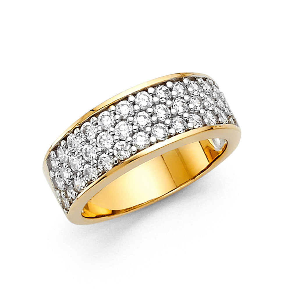 14KY CZ WEDDING BAND