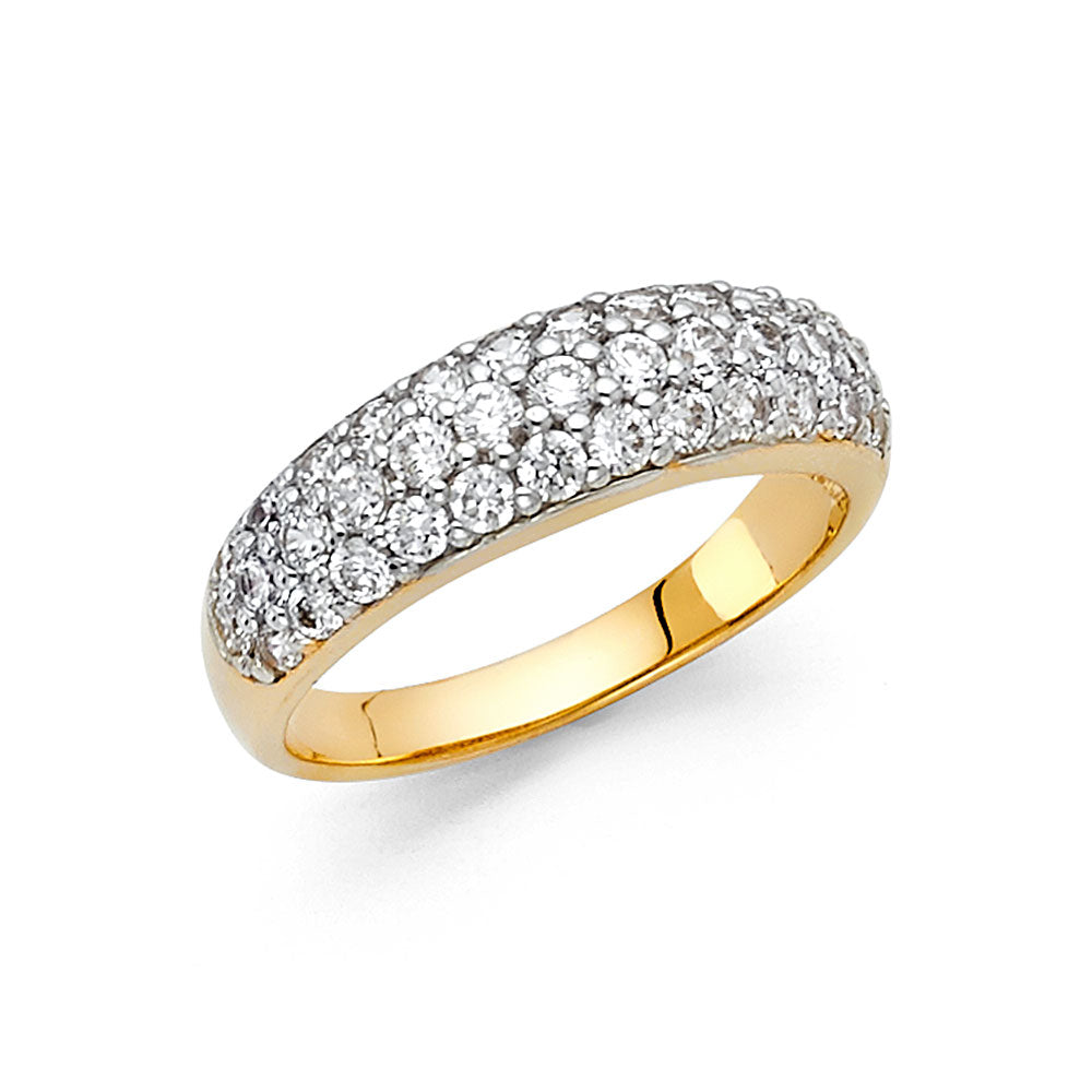 14KY CZ WEDDING BAND
