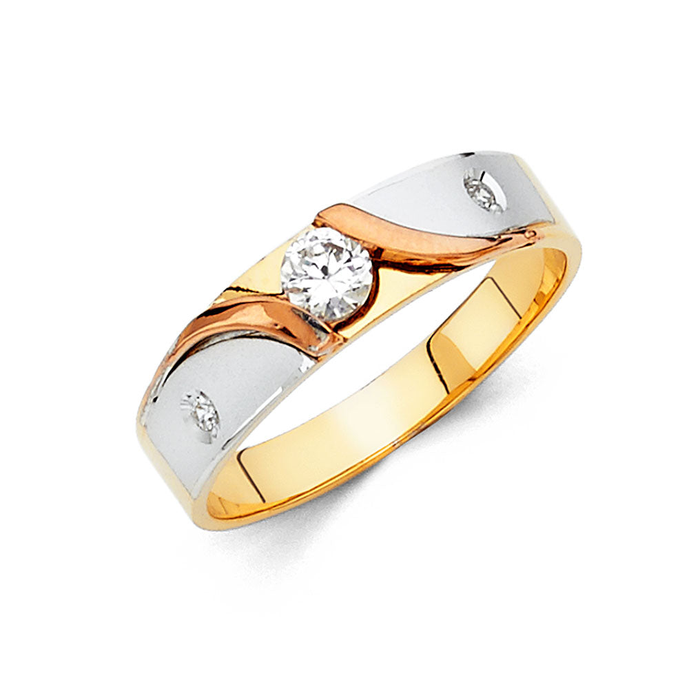 14K MENS WED BAND