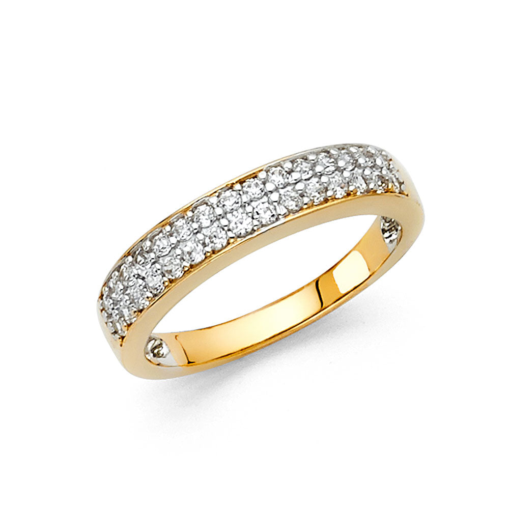 14KY CZ WEDDING BAND