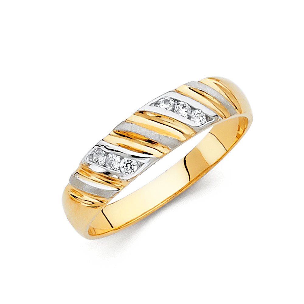 14K MENS WED BAND