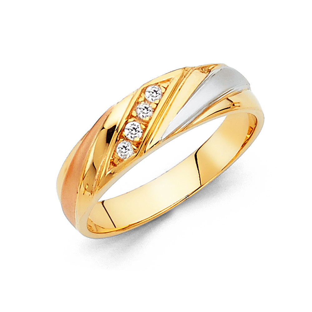 14K MENS WED BAND