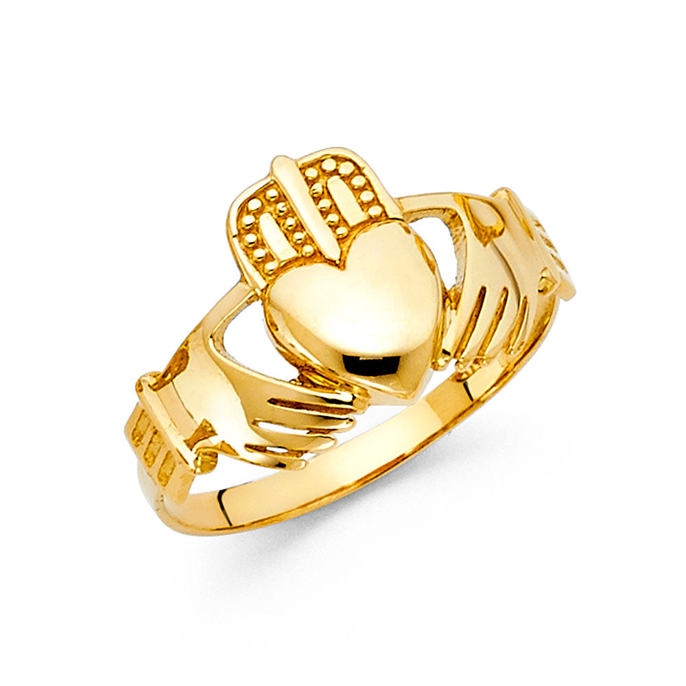 14KY MEN CLADDAGH RING