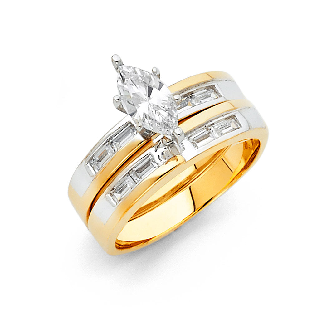 14KY CZ ENG RING