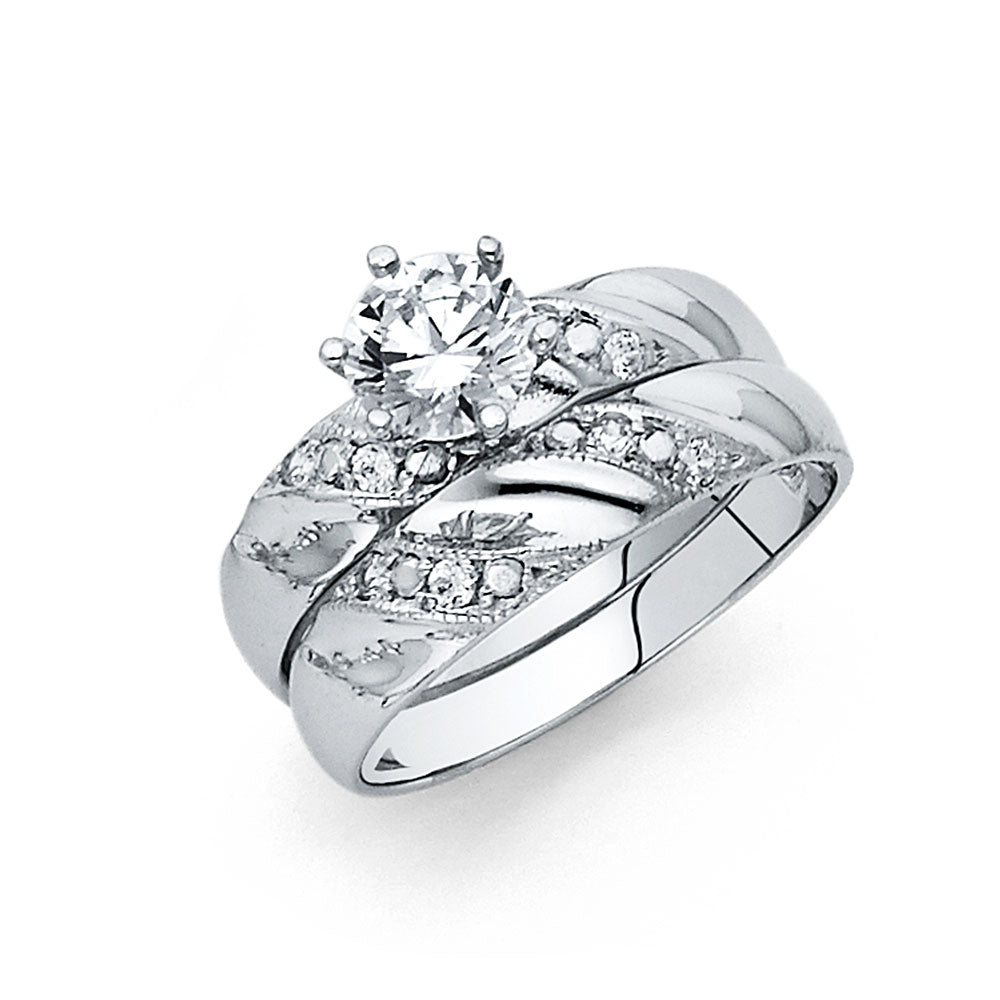 14KW CZ ENG RING