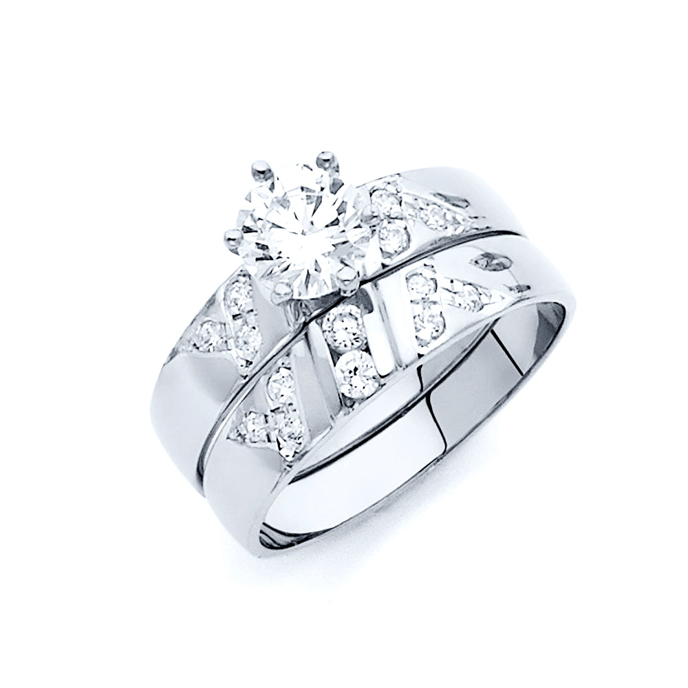 14KW CZ ENG RING